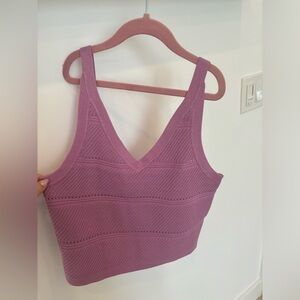 EDC Esprit Purple Crop Top